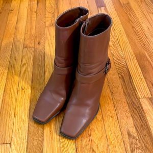 Brown Leather 90’s Ankle Boots